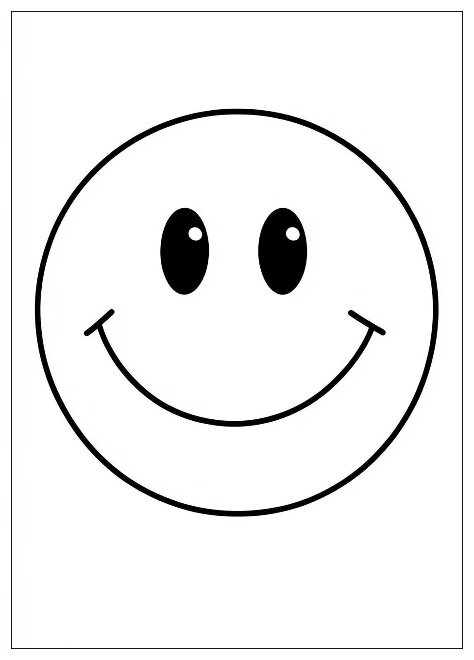 Smiley Face Coloring Pages-3