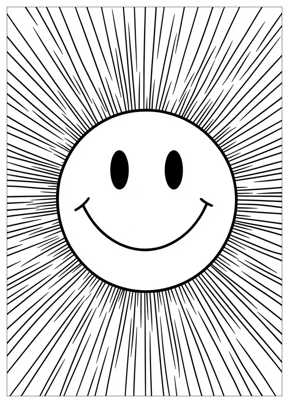 Smiley Face Coloring Pages-6