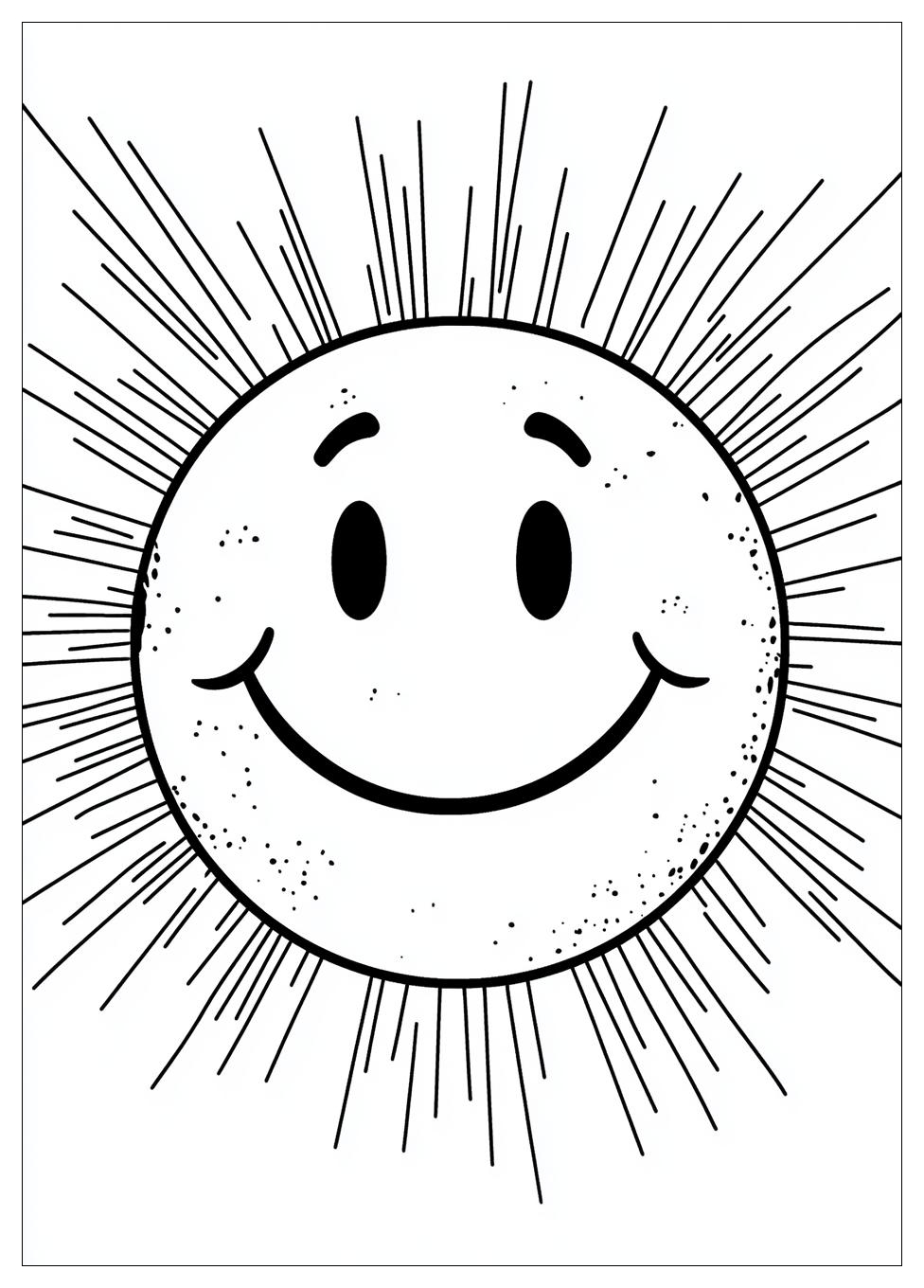 Smiley Face Coloring Pages-9