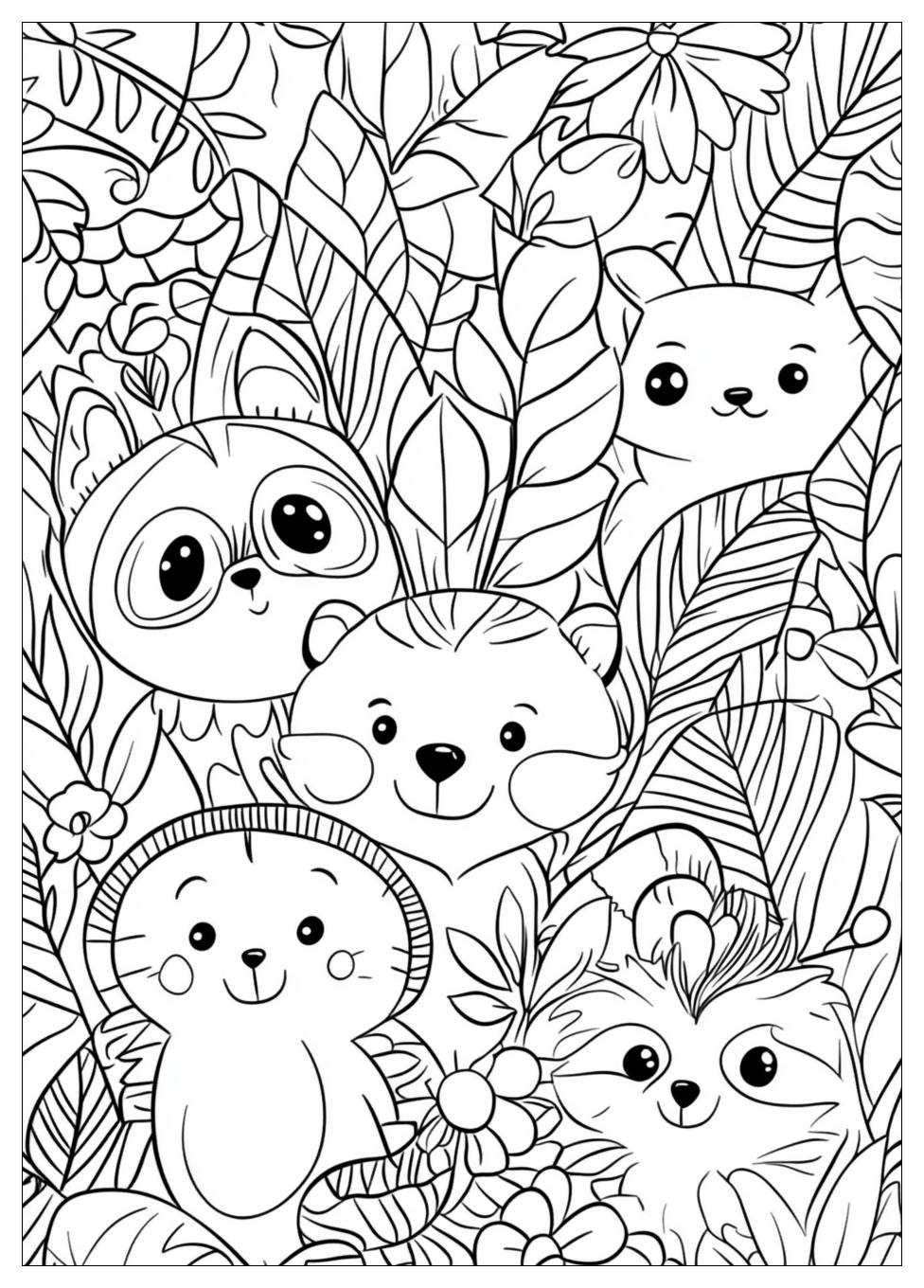Smiling Critters Coloring Pages-13