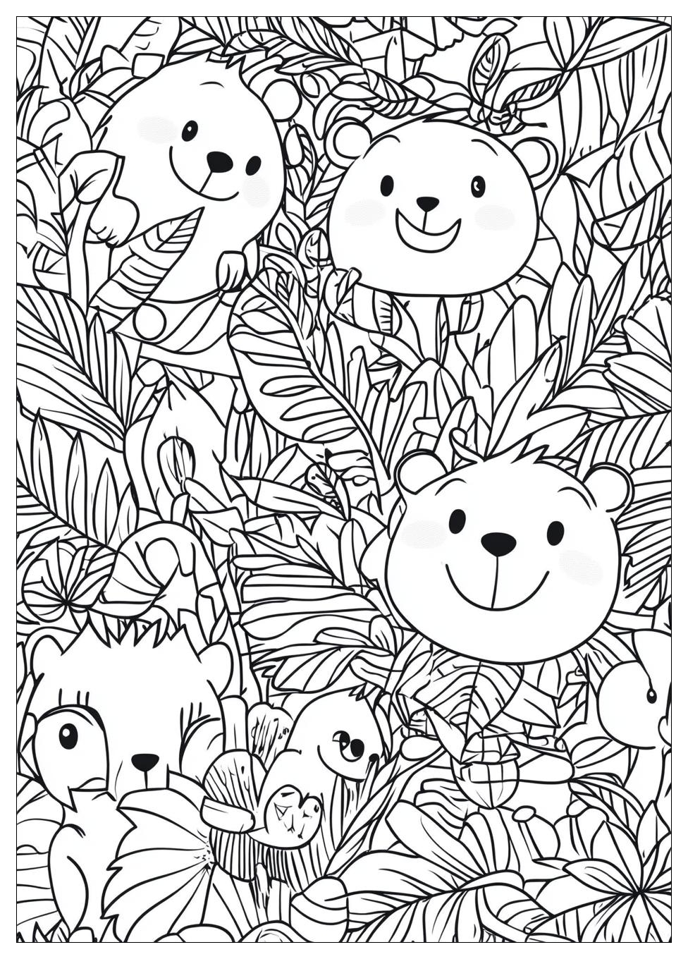 Smiling Critters Coloring Pages-14