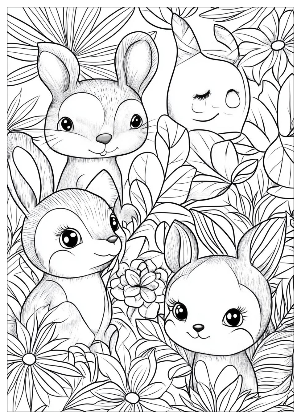 Smiling Critters Coloring Pages-15