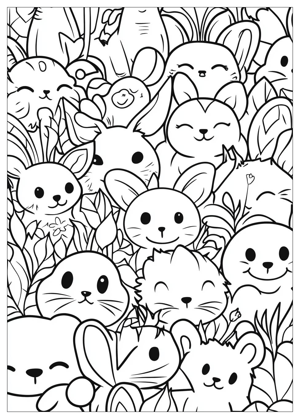 Smiling Critters Coloring Pages-17
