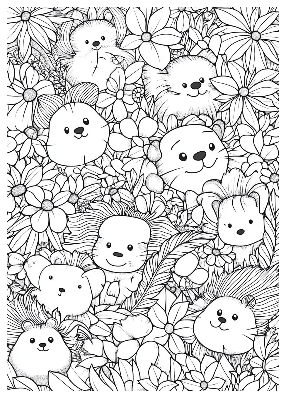 Smiling Critters Coloring Pages-19