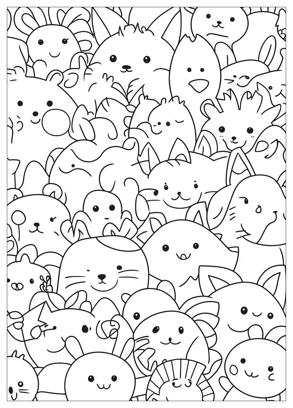 Smiling Critters Coloring Pages-7