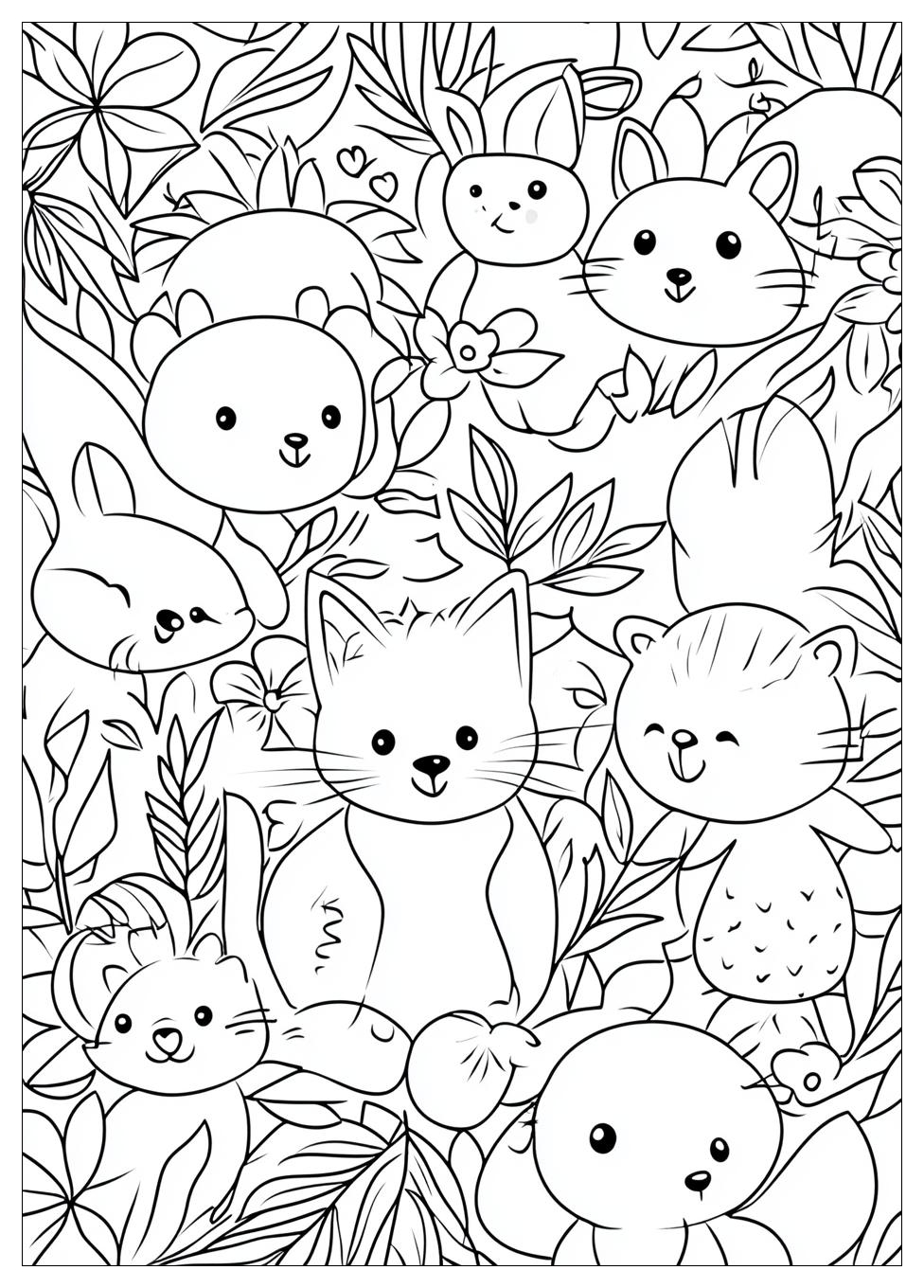 Smiling Critters Coloring Pages-9
