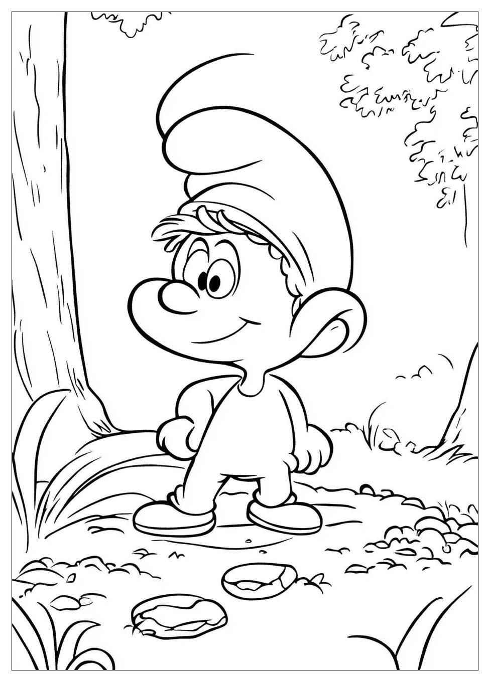 Smurf Coloring Pages-1