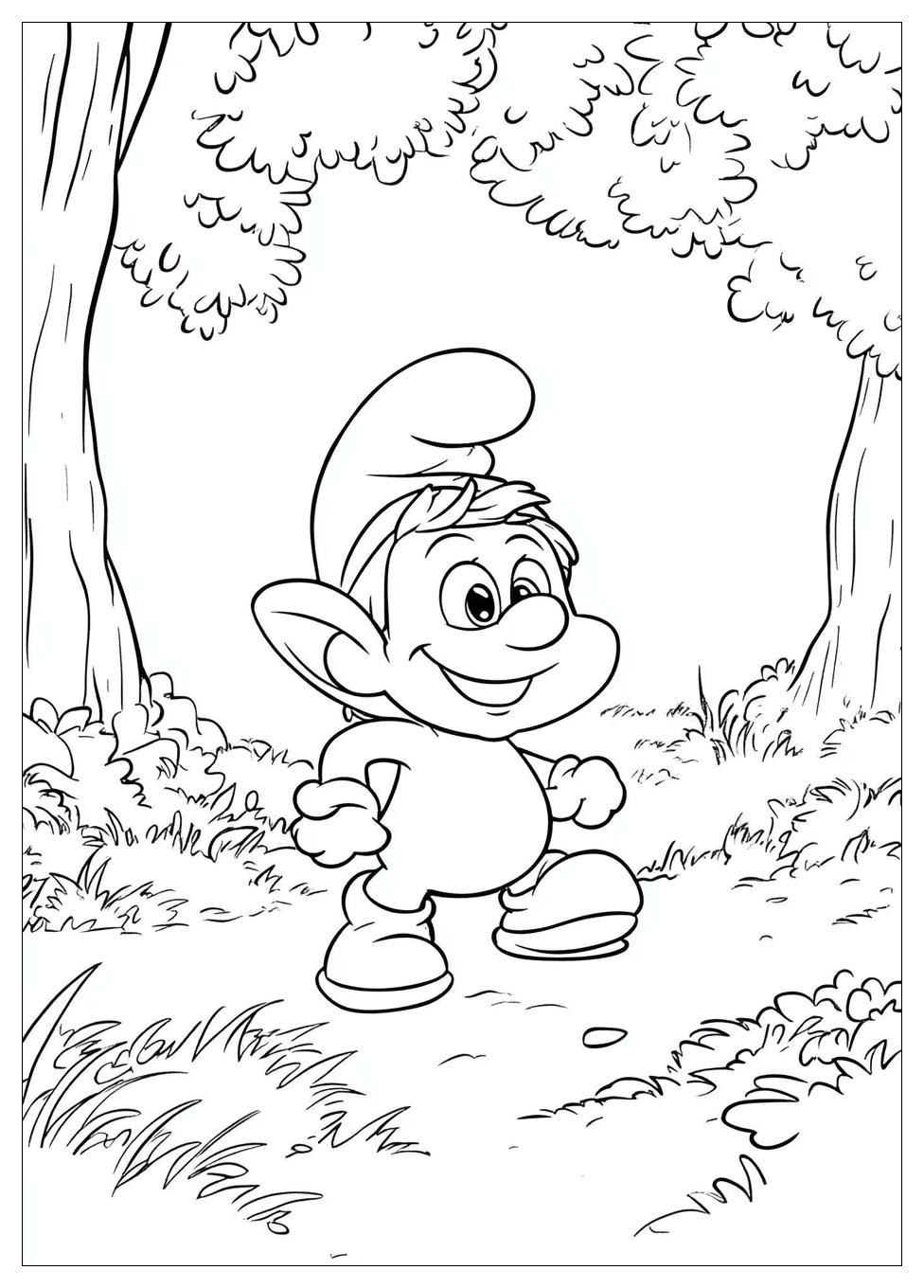 Smurf Coloring Pages-10