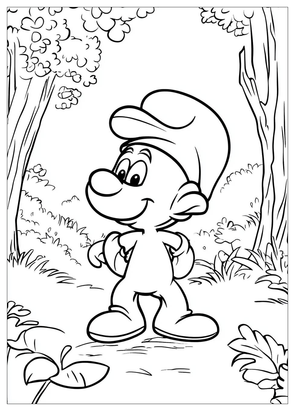 Smurf Coloring Pages-11