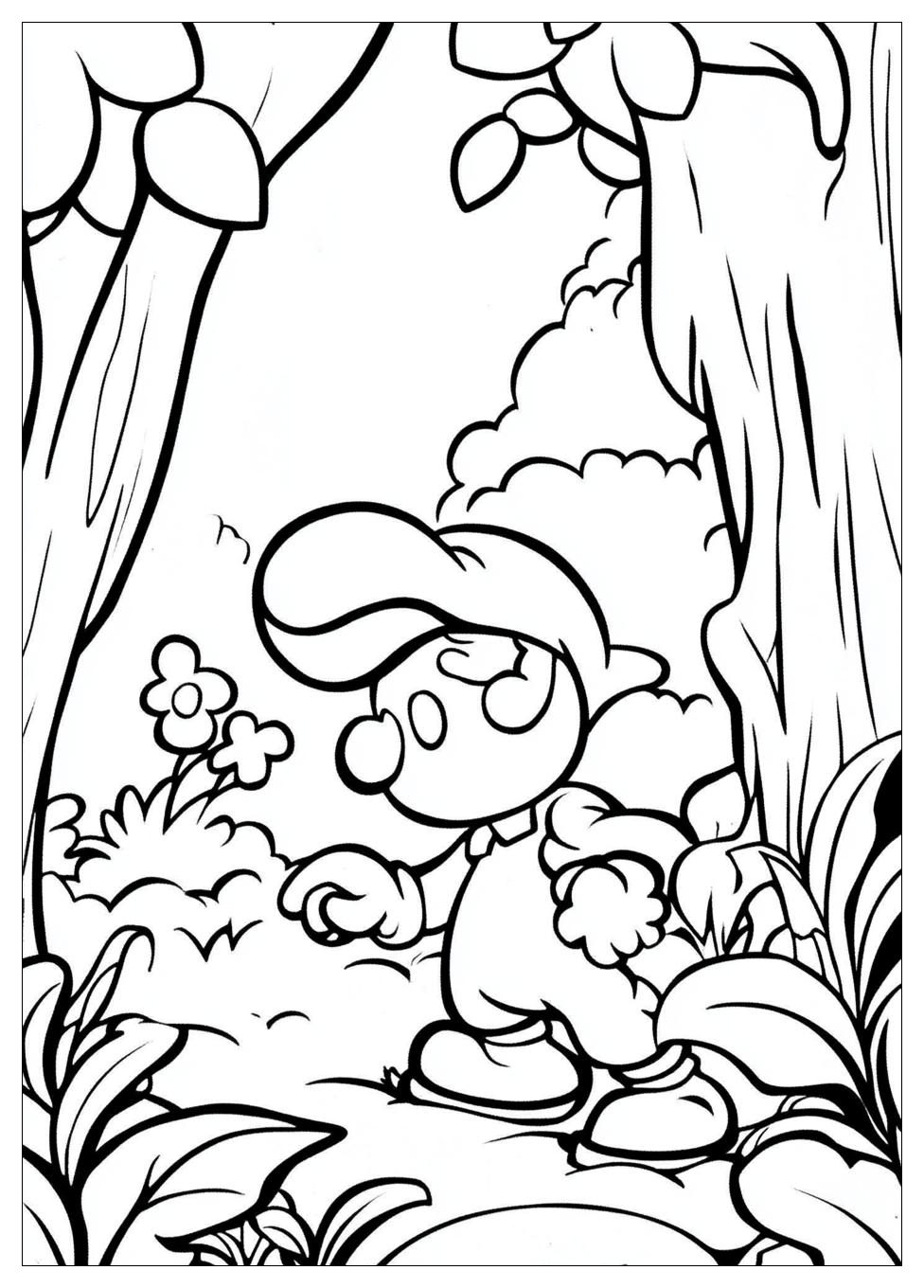 Smurf Coloring Pages-12