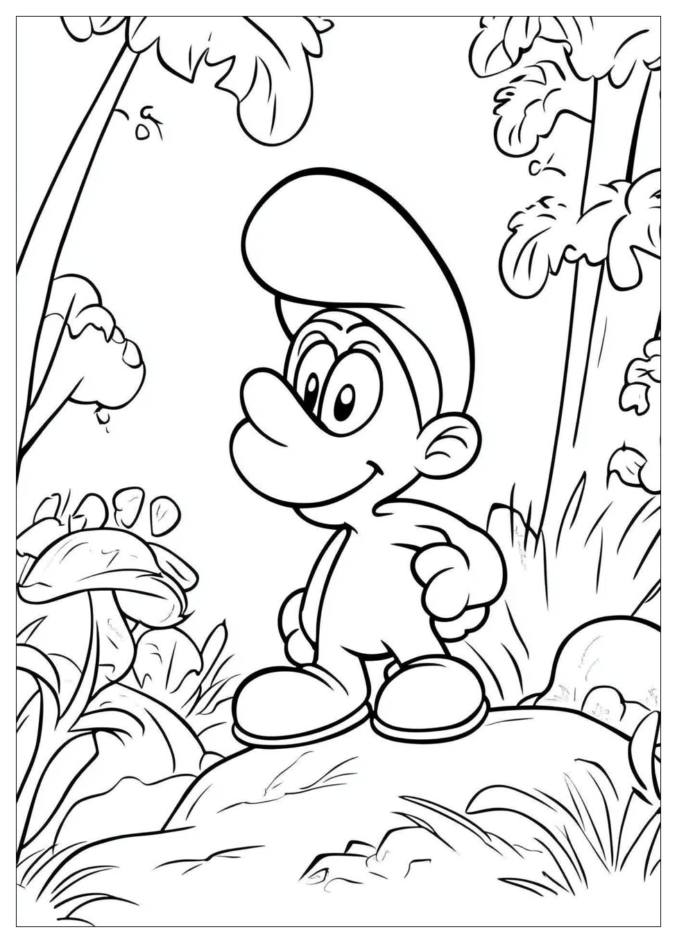 Smurf Coloring Pages-13