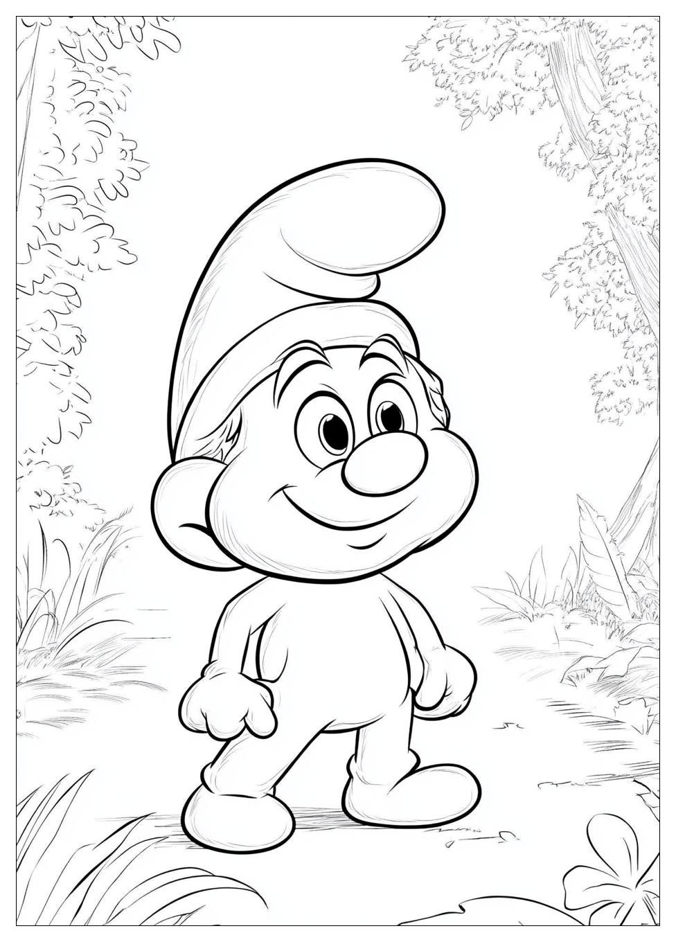 Smurf Coloring Pages-14
