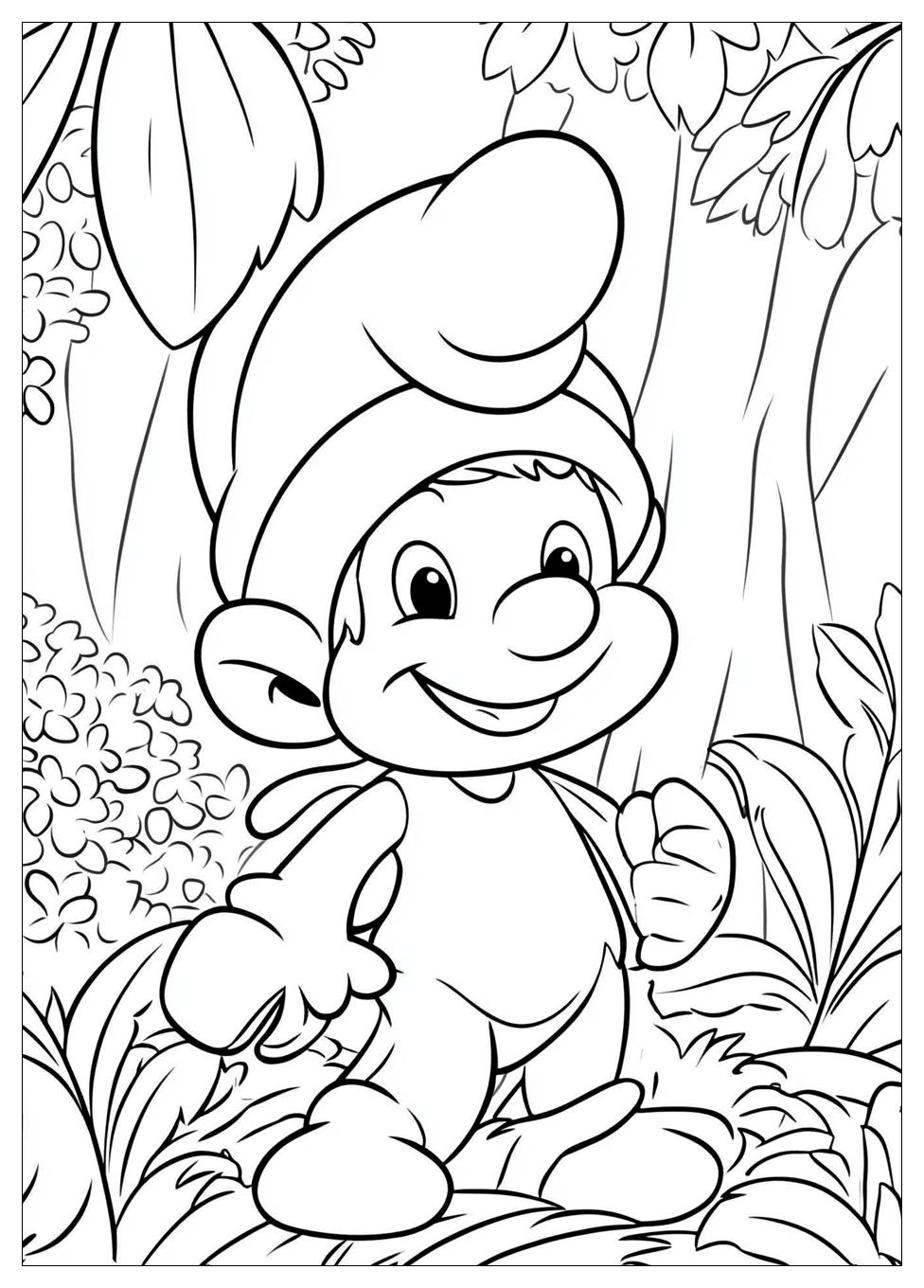 Smurf Coloring Pages-15