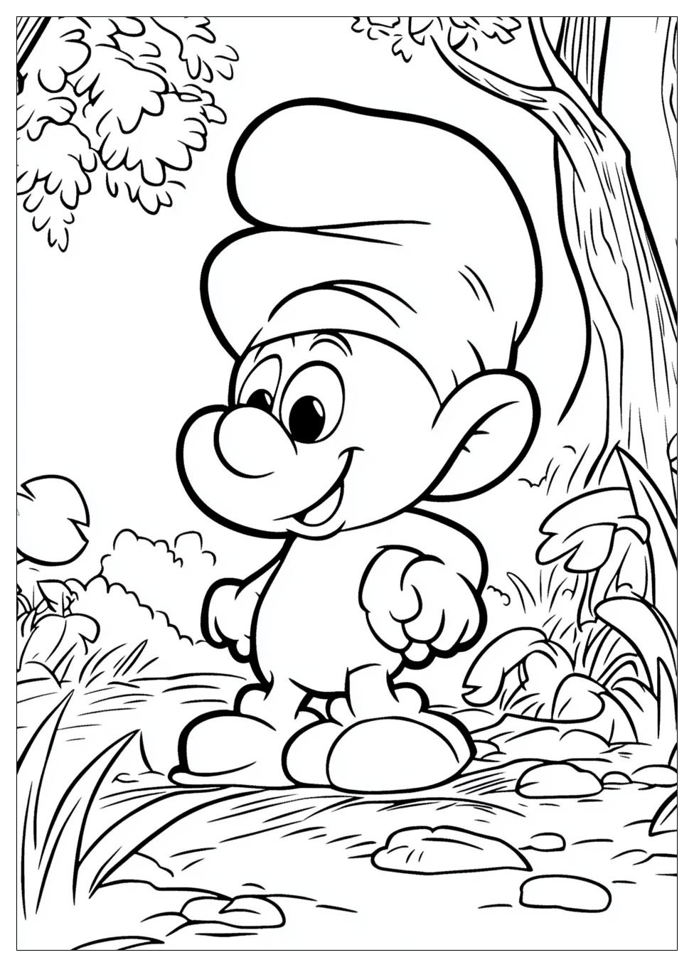 Smurf Coloring Pages-4