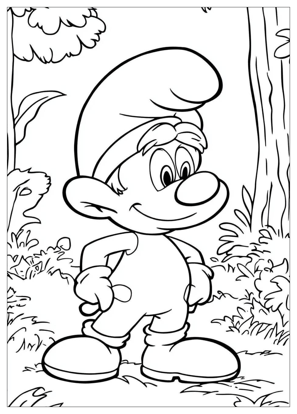 Smurf Coloring Pages-6