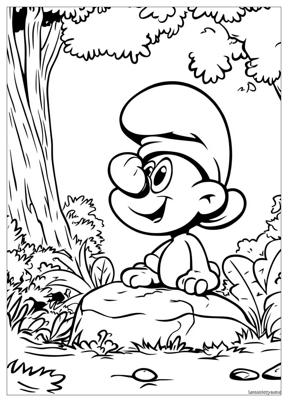 Smurf Coloring Pages-7
