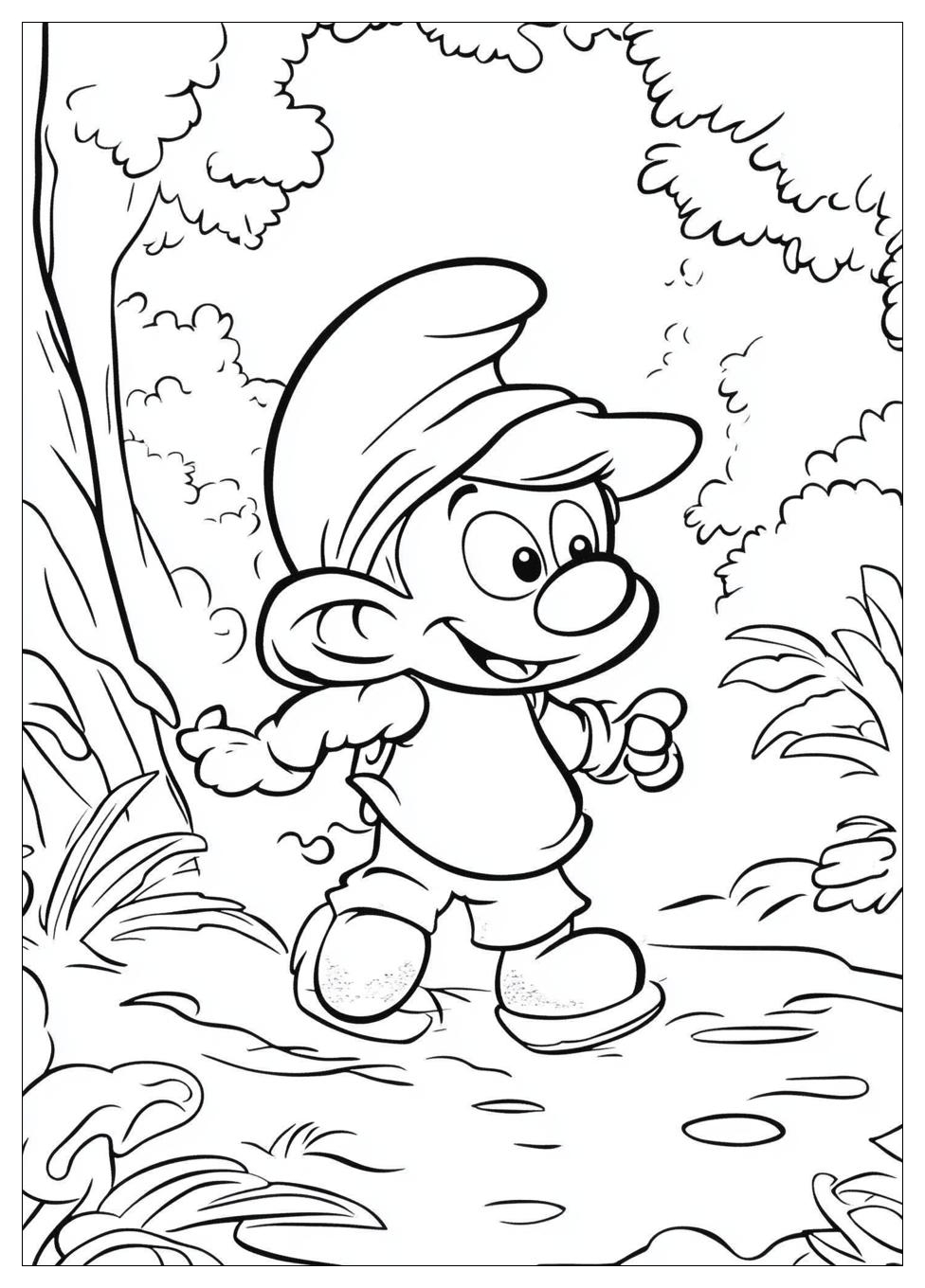 Smurf Coloring Pages-9