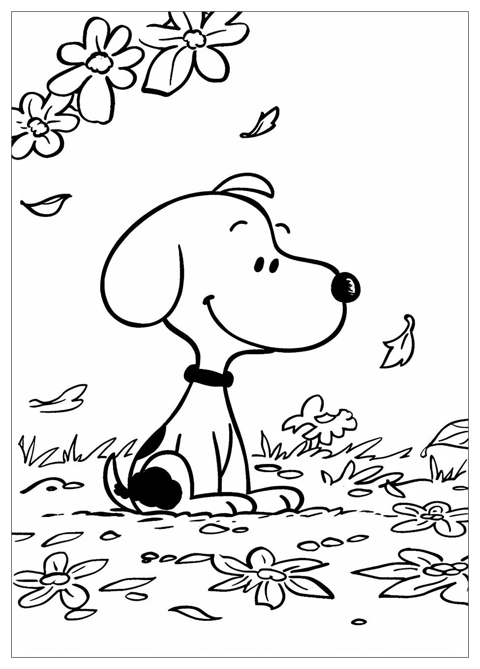 Snoopy Coloring Pages-1
