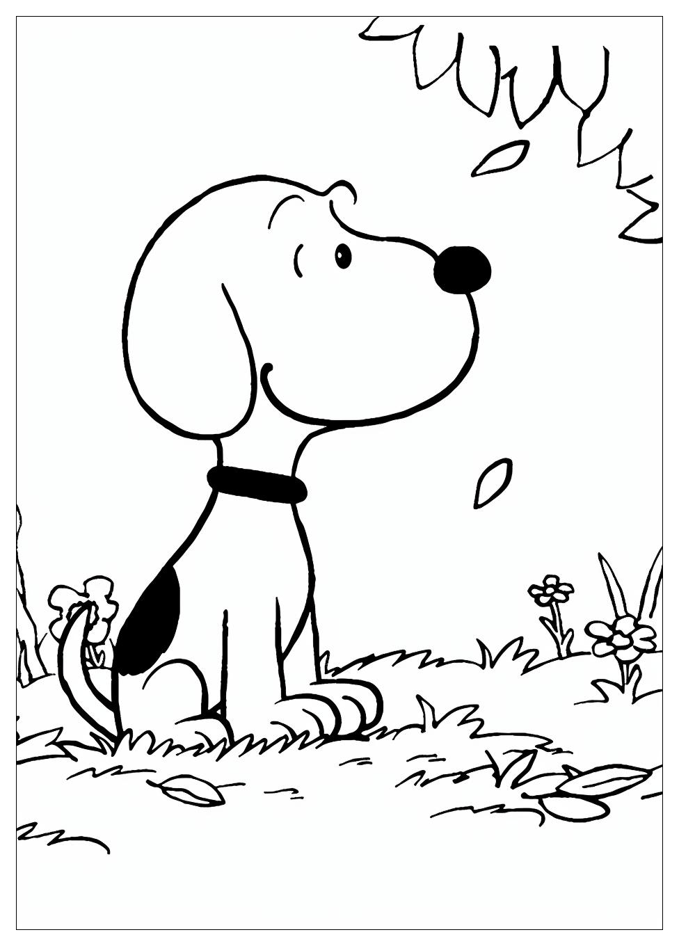 Snoopy Coloring Pages-12