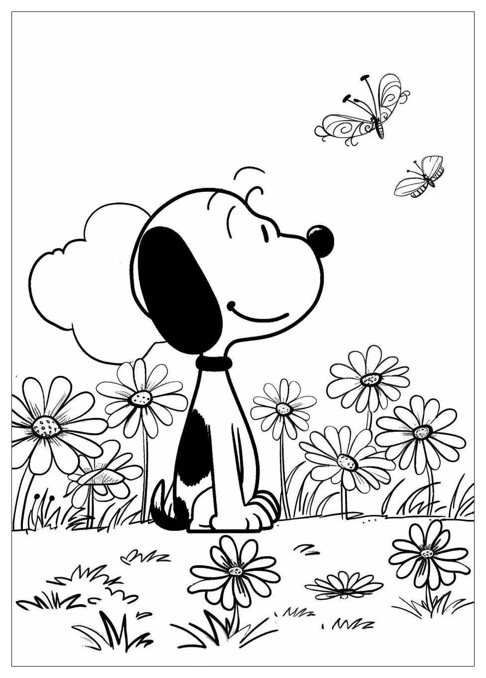 Snoopy Coloring Pages-19