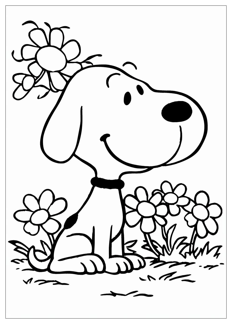 Snoopy Coloring Pages-4