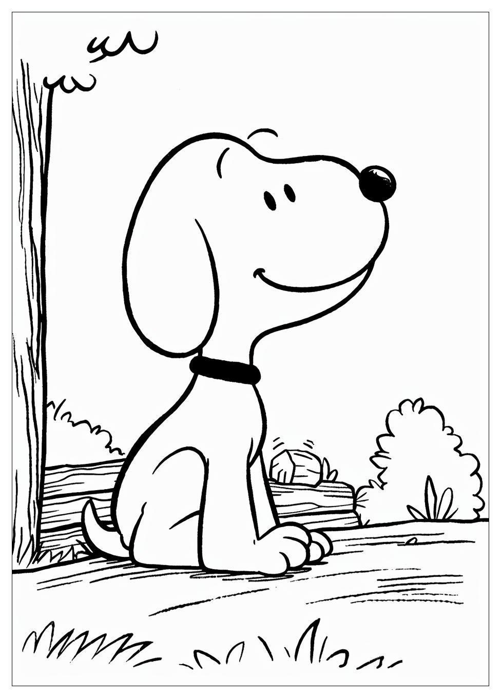 Snoopy Coloring Pages-5