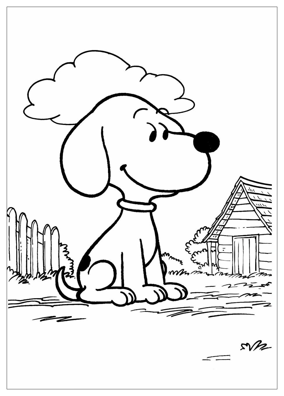 Snoopy Coloring Pages-8
