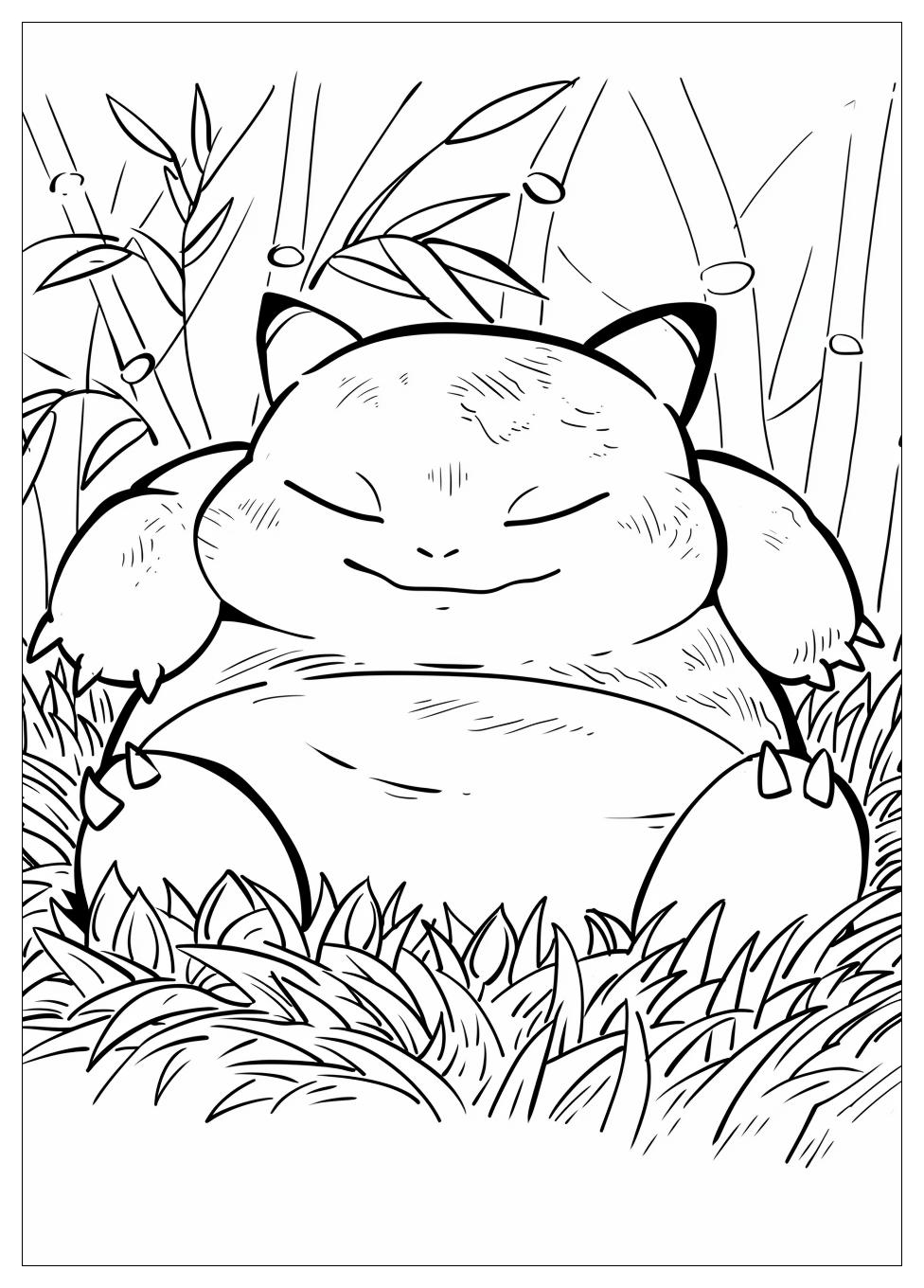 Snorlax Coloring Pages-1