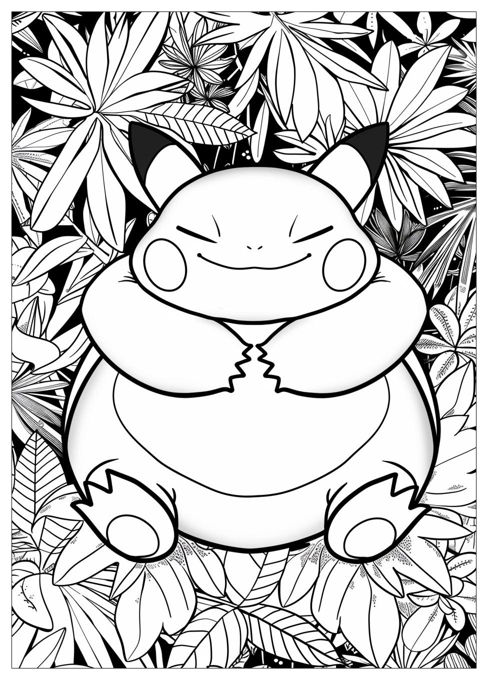 Snorlax Coloring Pages-18