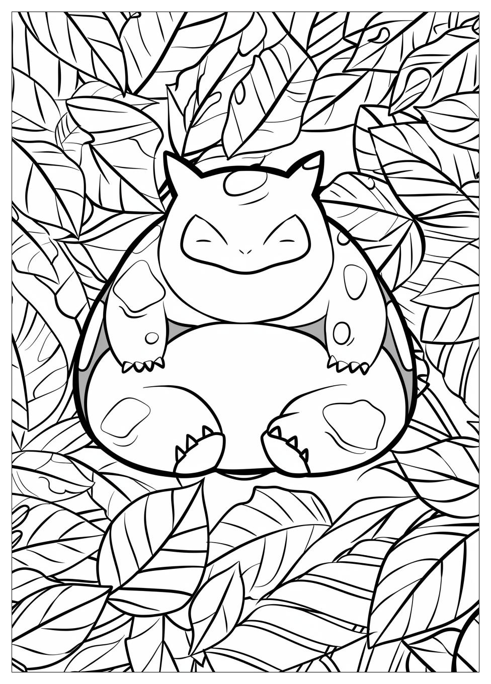 Snorlax Coloring Pages-19