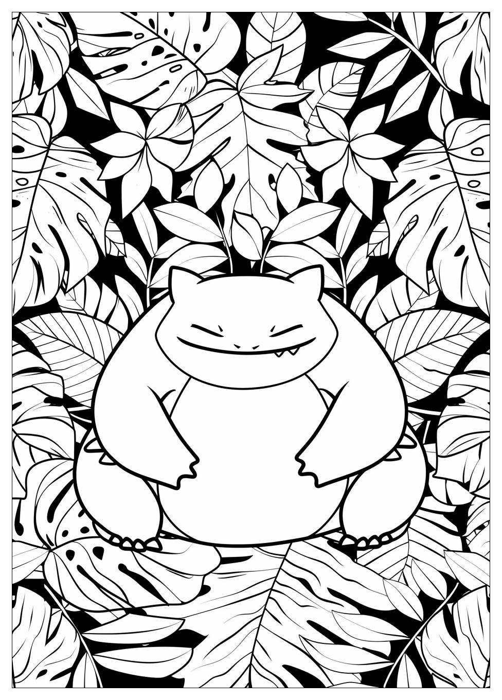 Snorlax Coloring Pages-20