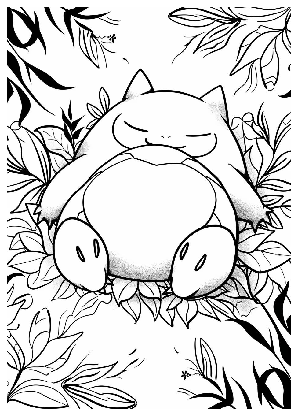 Snorlax Coloring Pages-6