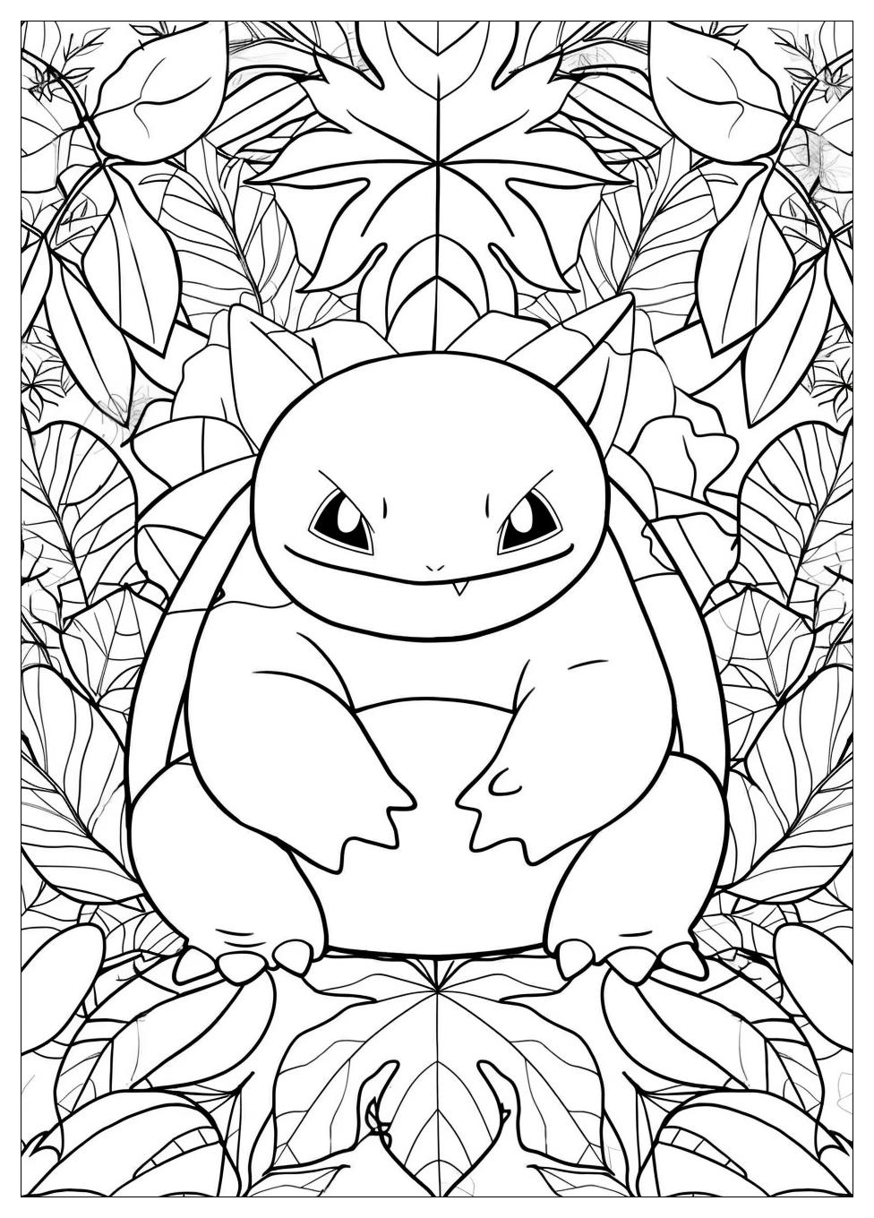 Snorlax Coloring Pages-7