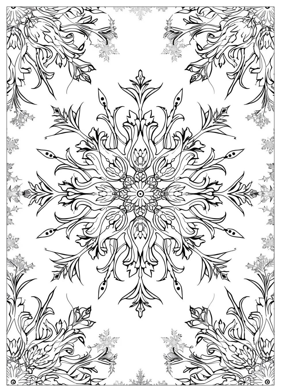 Snowflake Coloring Pages-15