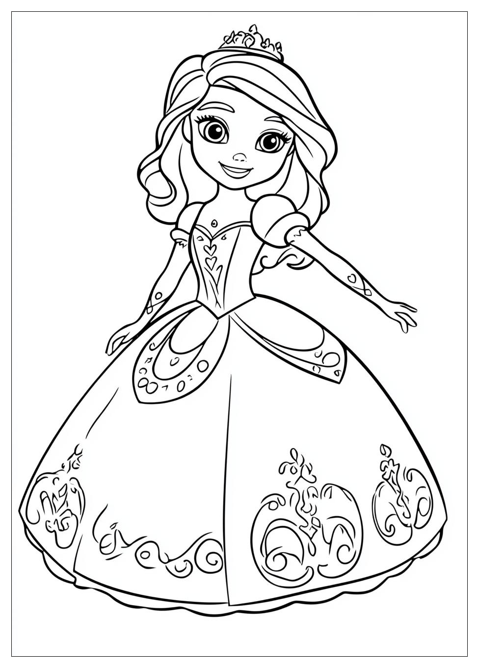 Sofia The First Coloring Pages-1