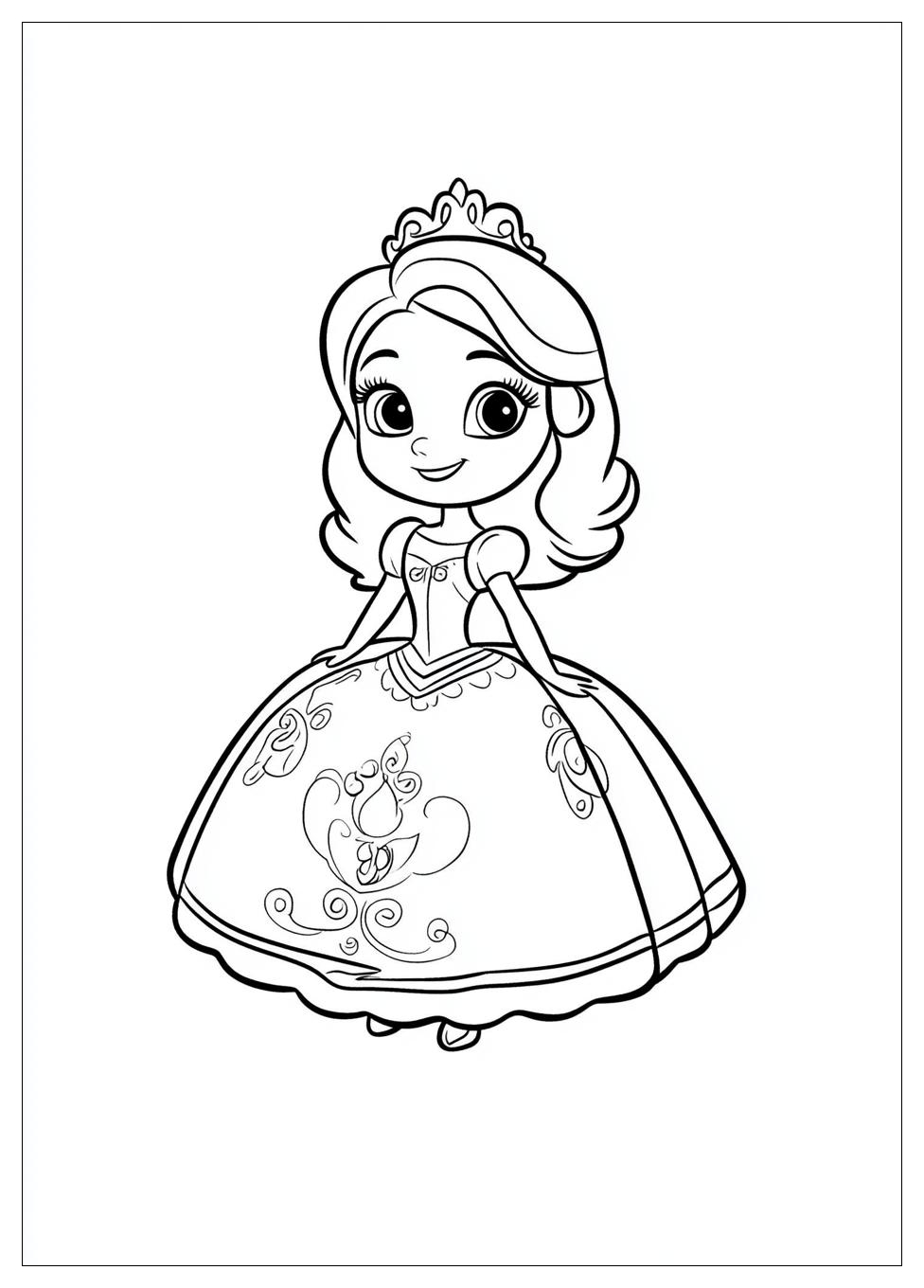 Sofia The First Coloring Pages-12