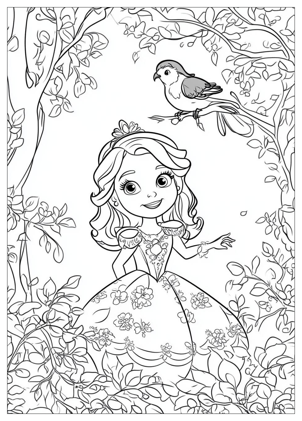 Sofia The First Coloring Pages-3