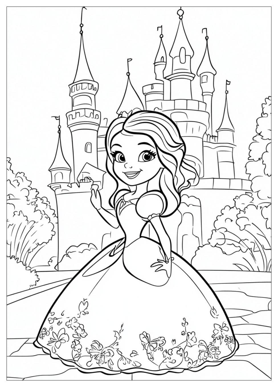Sofia The First Coloring Pages-4