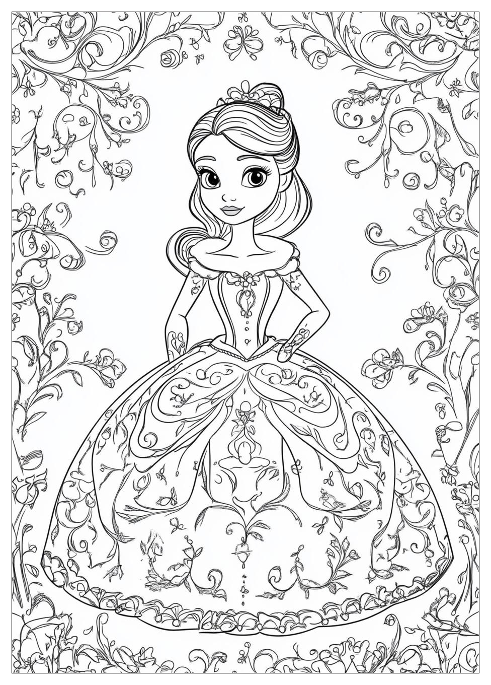Sofia The First Coloring Pages-5