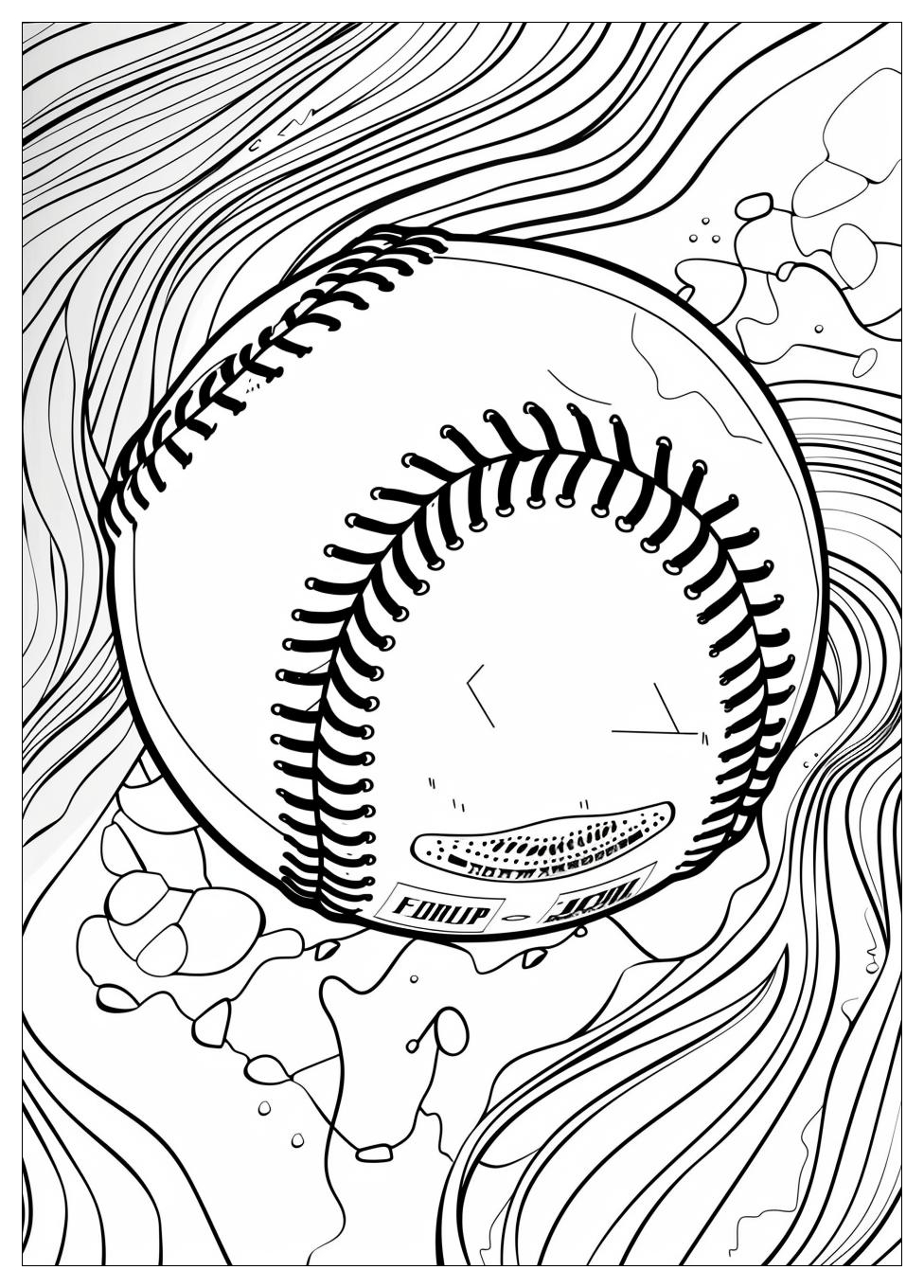 Softball Coloring Pages-10