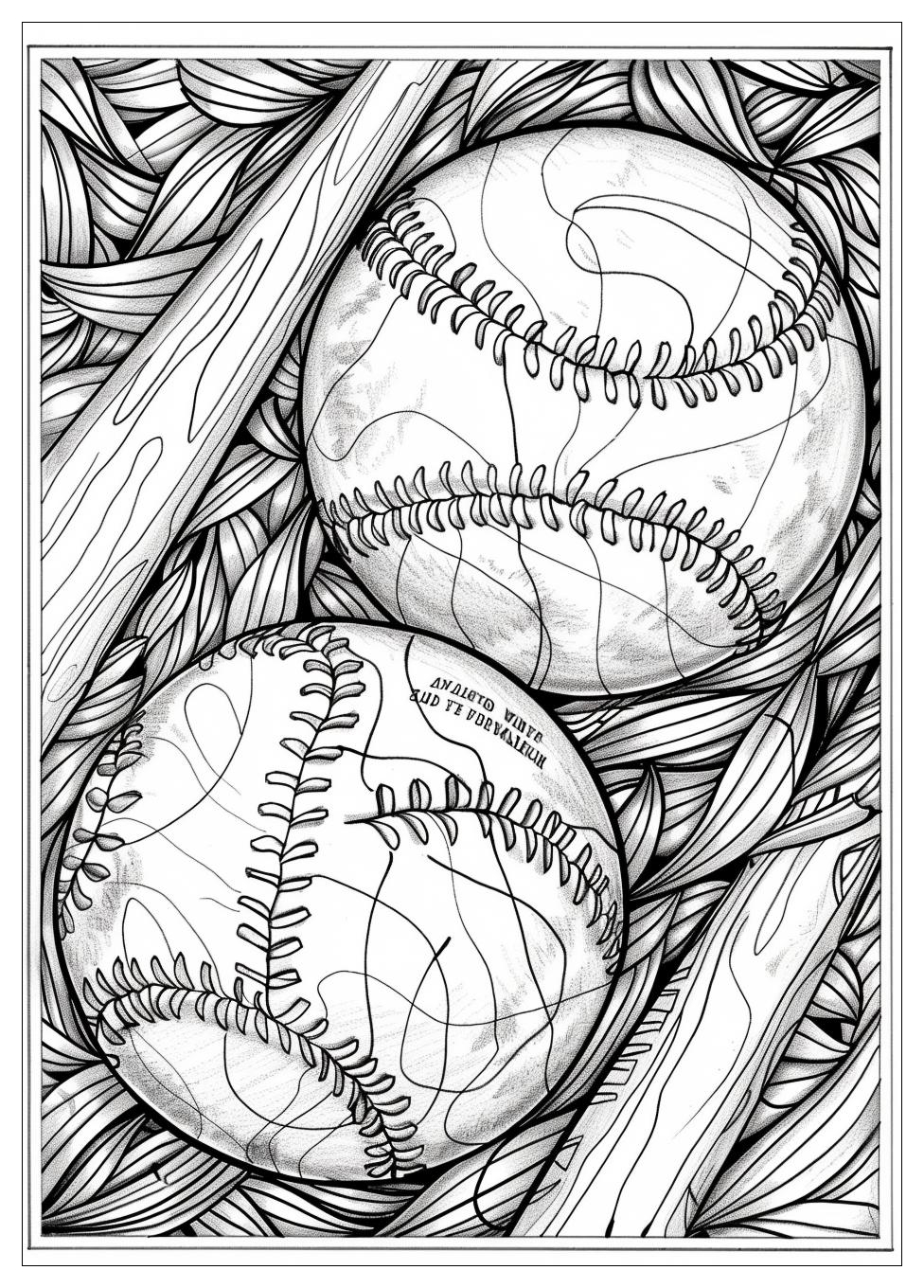 Softball Coloring Pages-13