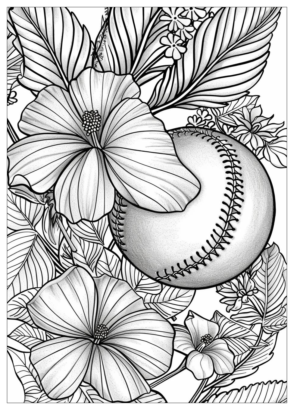 Softball Coloring Pages-15