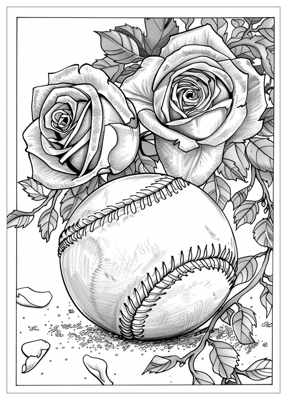 Softball Coloring Pages-16