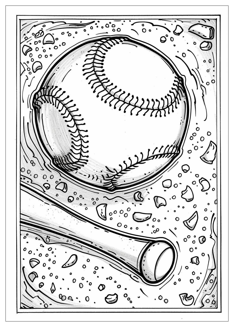 Softball Coloring Pages-17