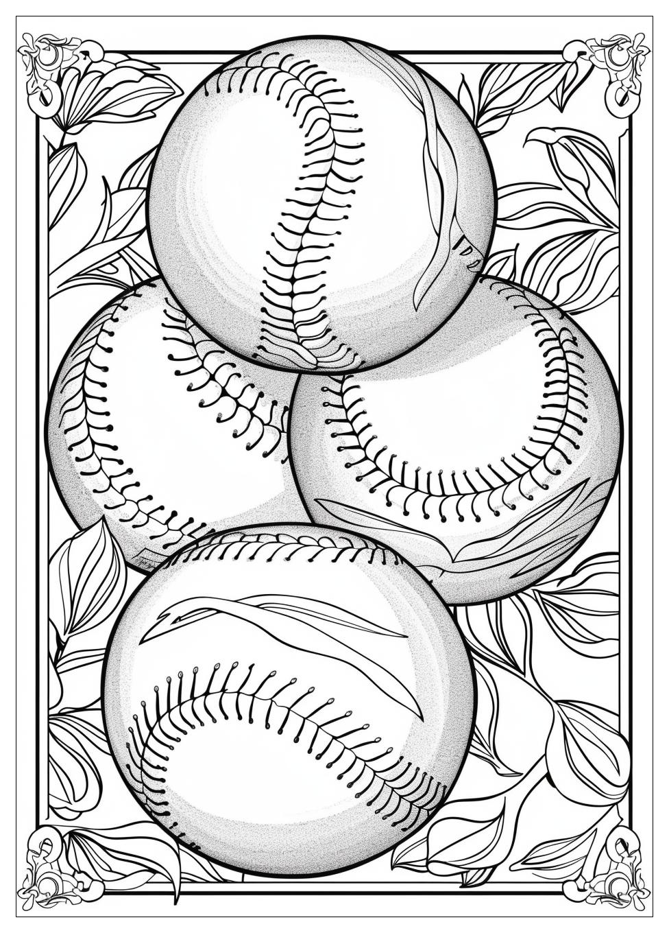 Softball Coloring Pages-19