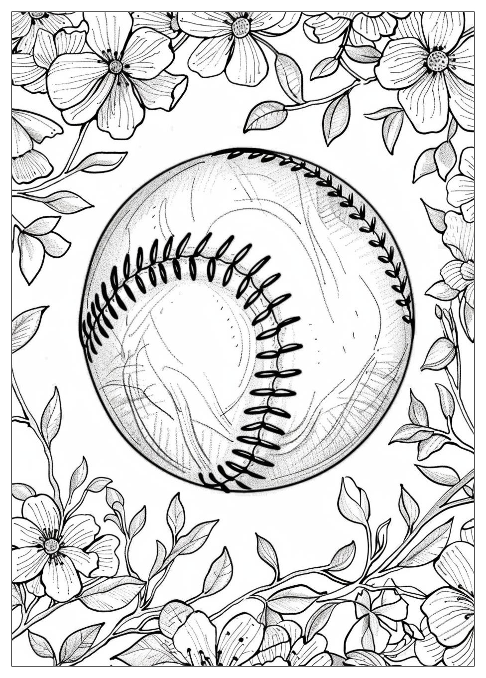 Softball Coloring Pages-2