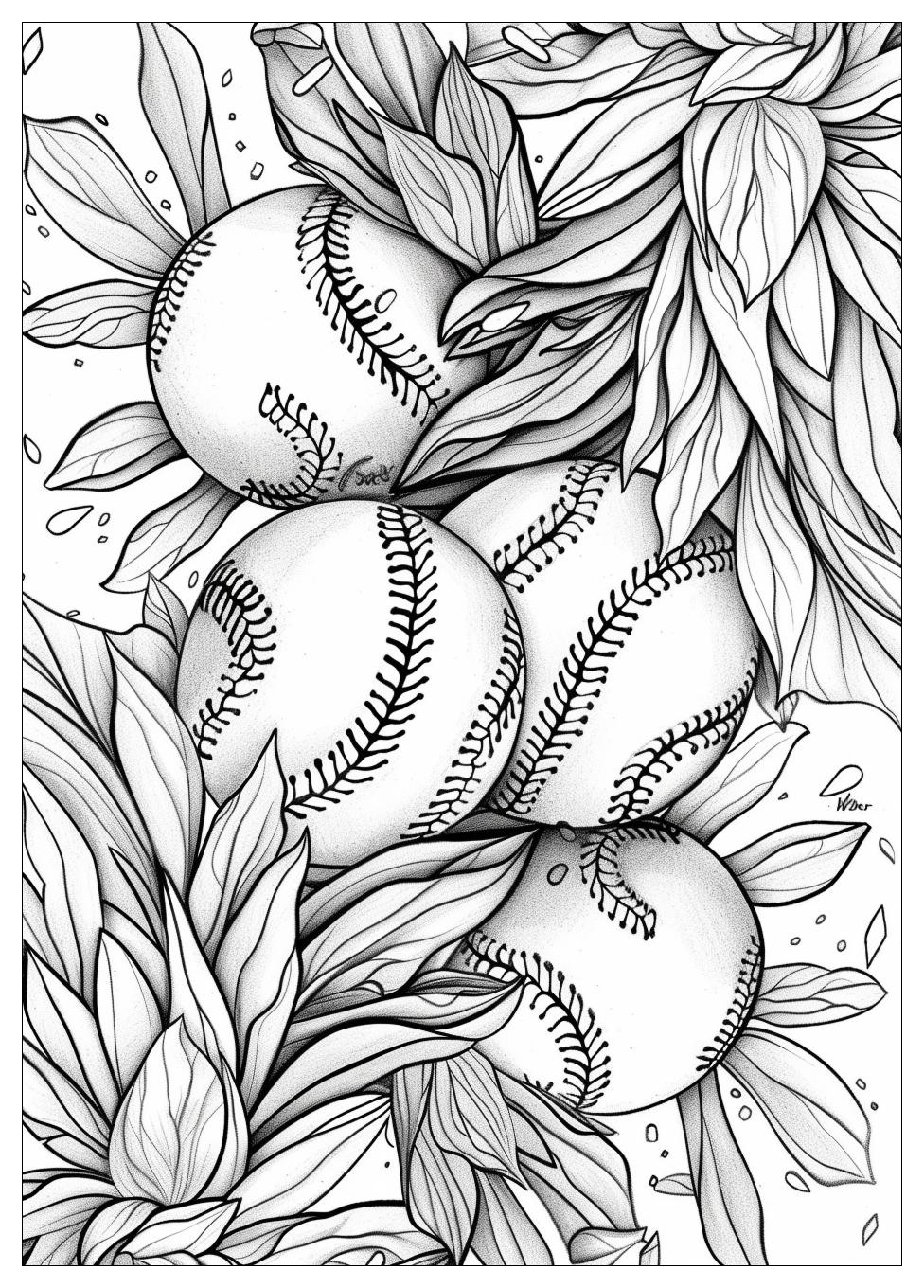 Softball Coloring Pages-20
