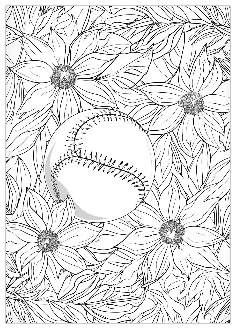Softball Coloring Pages-9