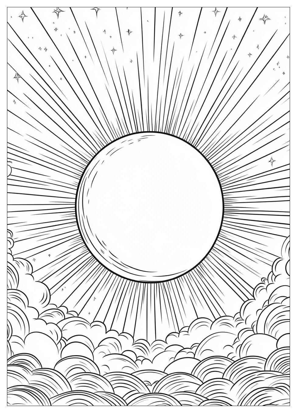 Solar Eclipse Coloring Pages-1