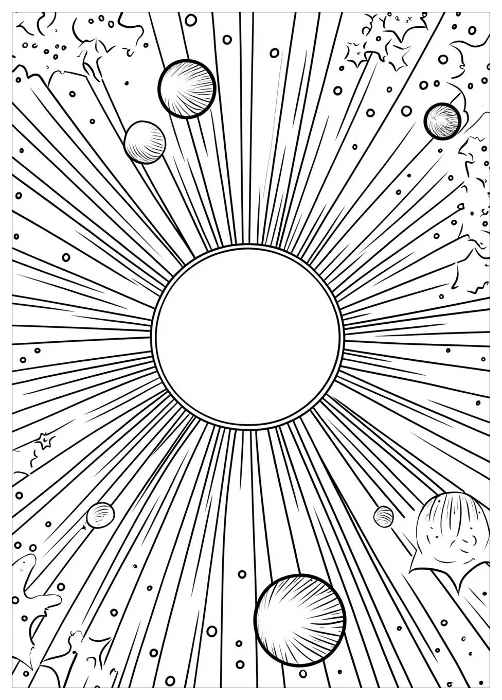 Solar Eclipse Coloring Pages-11
